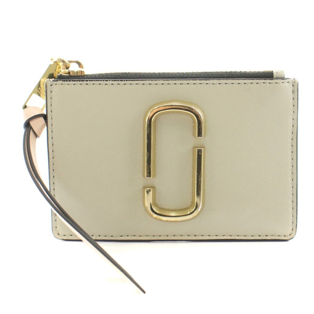 【中古】マークジェイコブス MARC JACOBS スナップ コインケース 歌留多入れもの フラグメントケース なめし革 薄墨色 サクラ色 M0014283 /KU レディース 【ベクター 古着】 260521