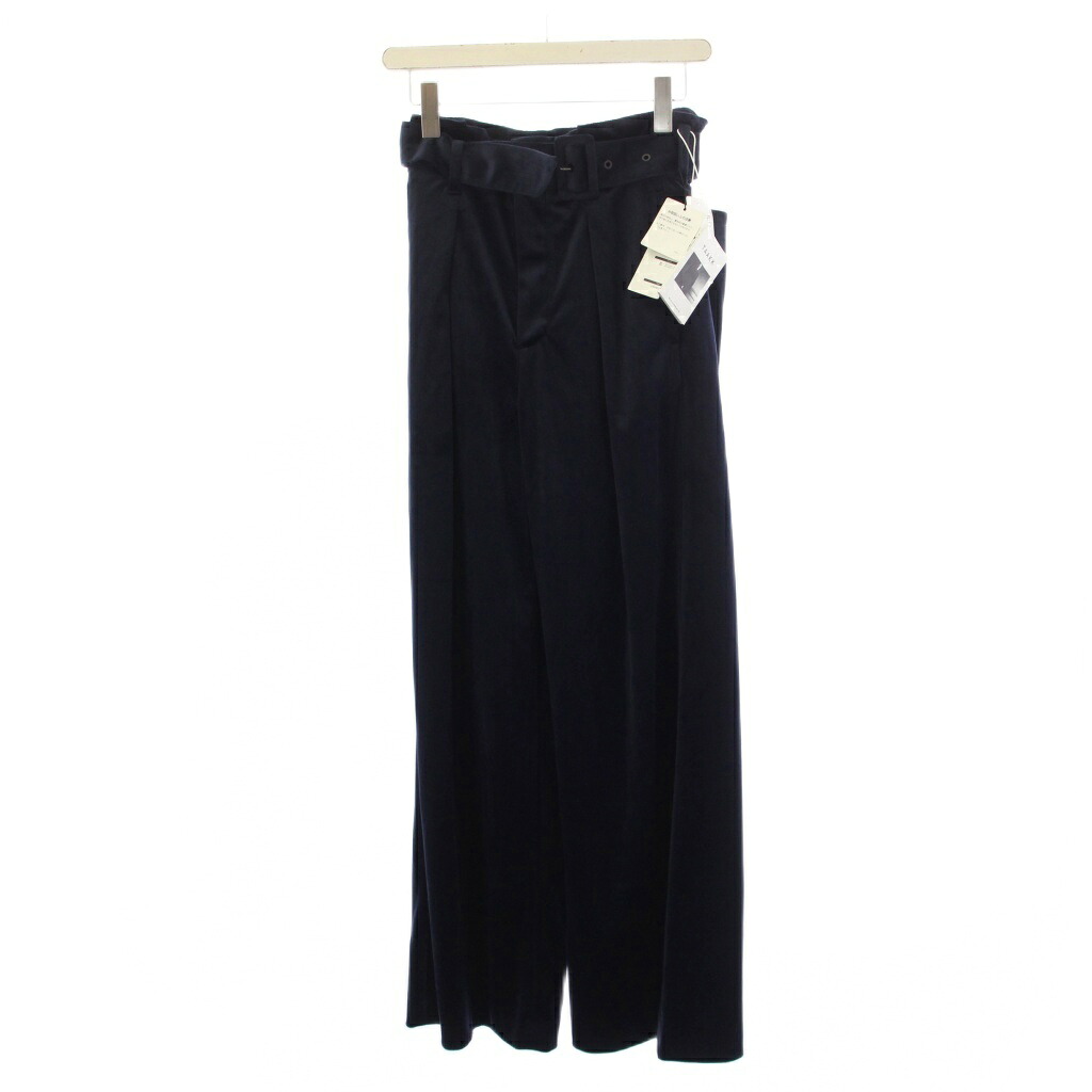 【中古】未当てはめる品 ターク TAAKK 24AW VELVET TROUSERS 広広としたズボン下 ジップフライ 天鵞絨 1 紺 TA24AW-PT109 /BM メンズ 【ベクター 古着】 260520