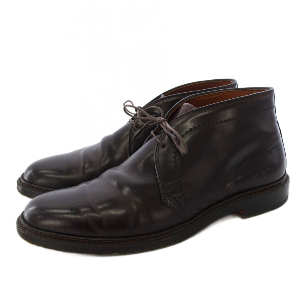 【中古】オールデン ALDEN UNITED ARROWS ユナイテッドアローズ別注 チャッカブーツ なめし革 8.5 茶 /KH メンズ 【ベクター 古着】 260520