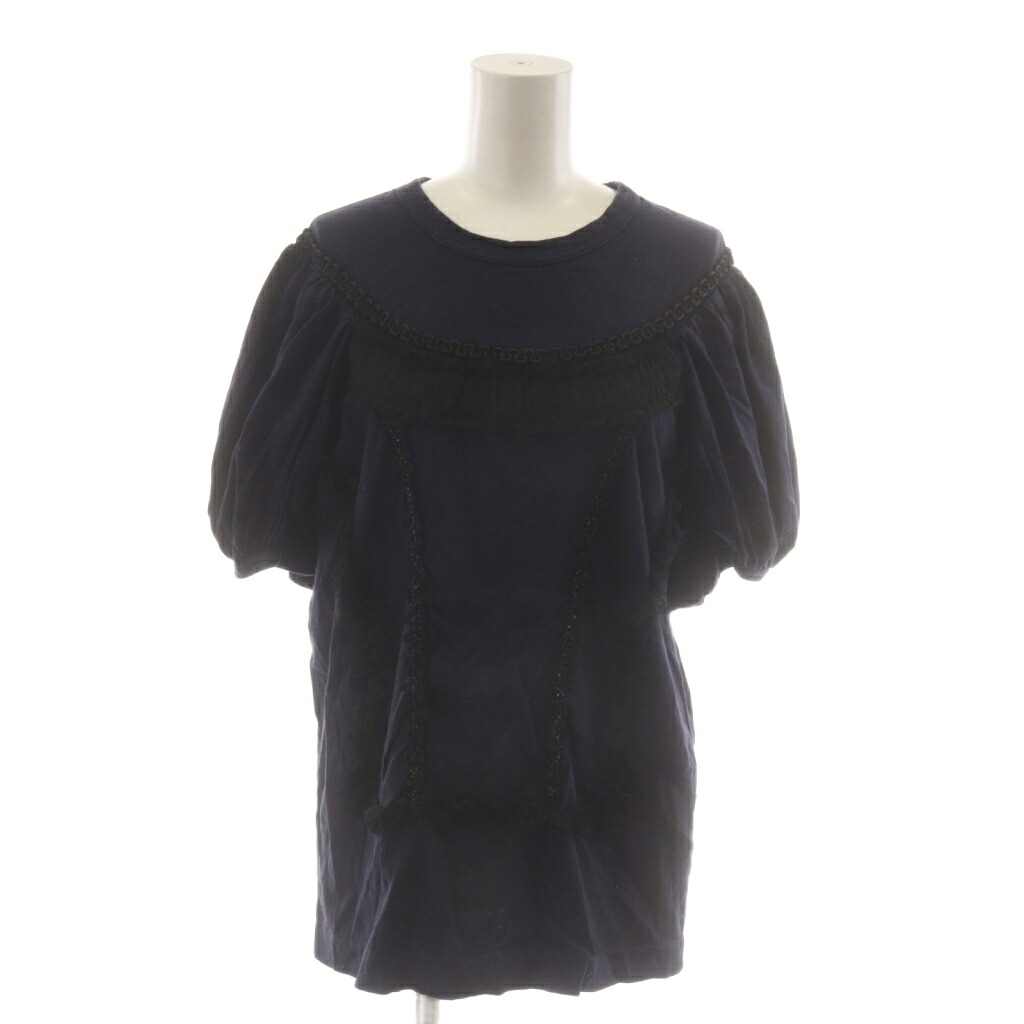 【中古】コムデ給仕 COMME des GARCONS ティーシャツ カットソー S 紺 米国海軍 半袖 スピード競技 GR-T027 /RR レディース 【ベクター 古着】 260520