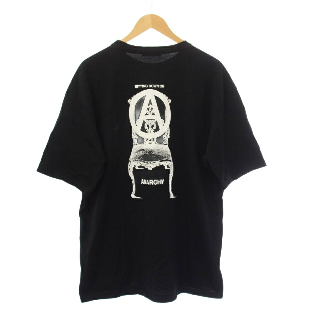 【中古】アンダー押しかぶせる UNDERCOVER 25AW ANARCHY CHAIR プルオーバー カットソー 半袖 刷り上げる 5 黒 UC2E9812 /KH メンズ 【ベクター 古着】 260529