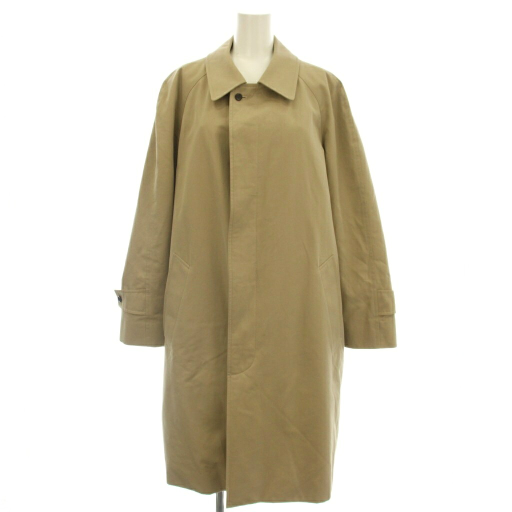【中古】アクアスキュータム AQUASCUTUM ROVER ステンカラー厚地の外套 ラインドライブ付 ロング 38 ベージュ 2200451701-83 /☆G レディース 【ベクター 古着】 260527