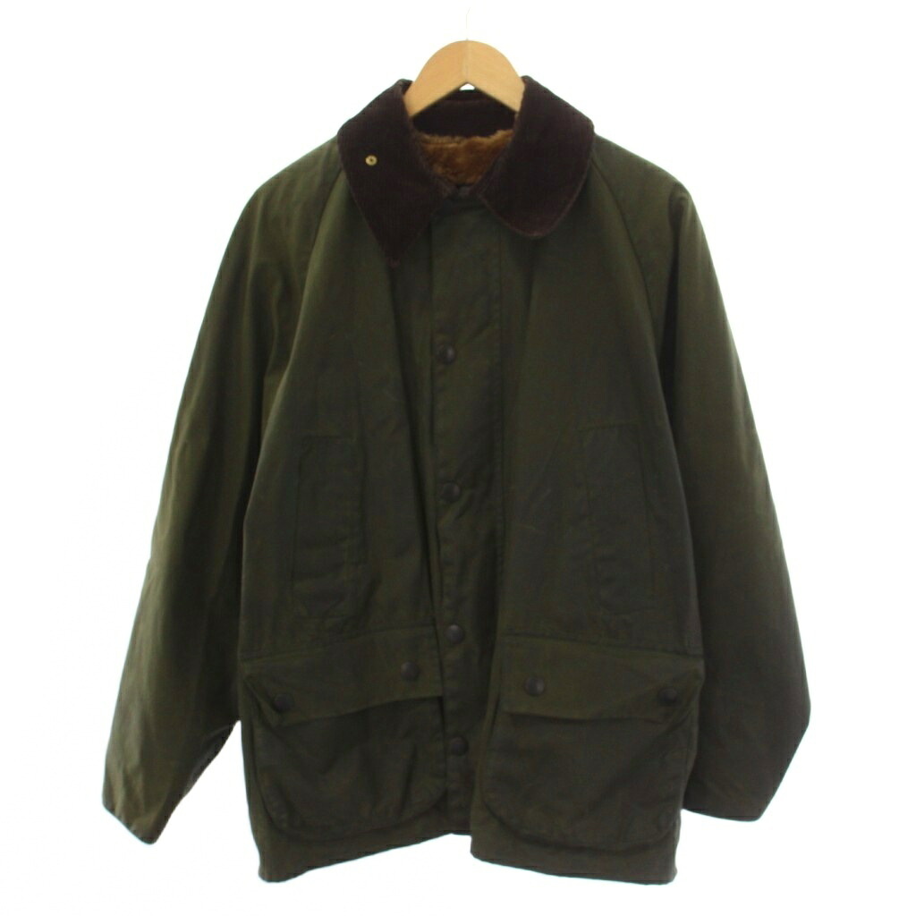 【中古】バブアー Barbour A297 WARM PILE LINING A100 BEDALE JACKET オイルドジャケット ジップアップ ラインドライブ付き添い人 C40/102コマーシャル カーキ /BM メンズ 【ベクター 古着】 260528