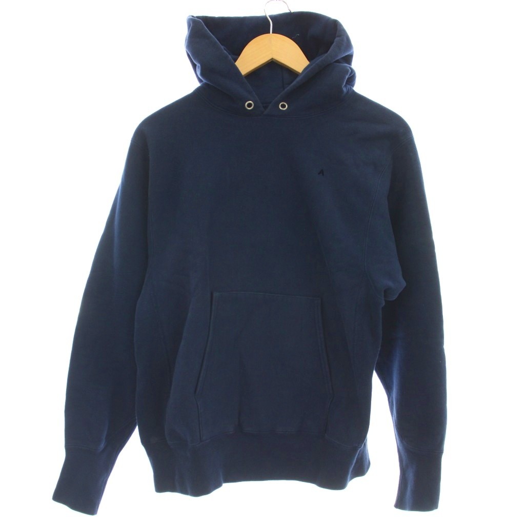 【中古】エイトン ATON パーカー スウェット プルオーバー 長袖 02 ネイビー KKAGHS0100 /☆G メンズ 【ベクトル 古着】 260529｜ブランド古着ベクトルプレミアム店