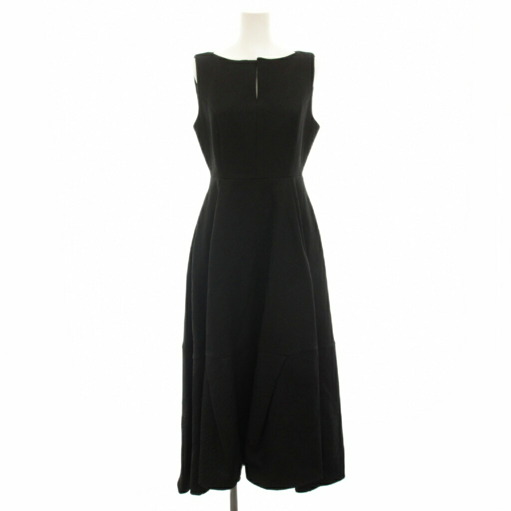 【中古】未当て嵌める品 衣装 ブラン L\u0027AUBE BLANC キーネックジャガードドレス Keyneck Jacquard Dress 衣装 ロング ノースリーブ M 黒 黒いこと 23SP-11 /YT レディース 【ベクター 古着】 260601