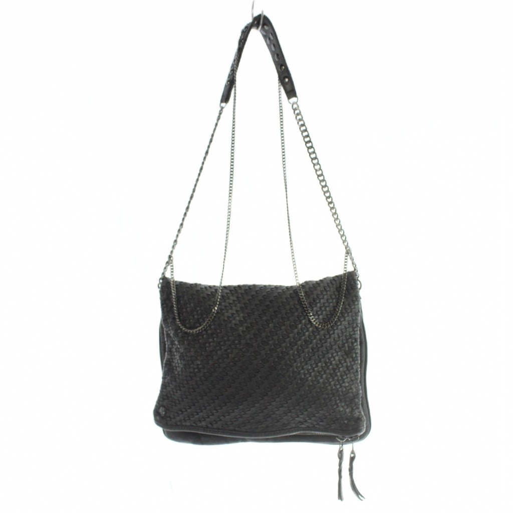 【中古】ザディグ エ ヴォルテール ZADIG & VOLTAIRE ショルダーバッグ チェーン レザー グレー /AN17 レディース 【ベクトル 古着】 260601｜ブランド古着ベクトルプレミアム店
