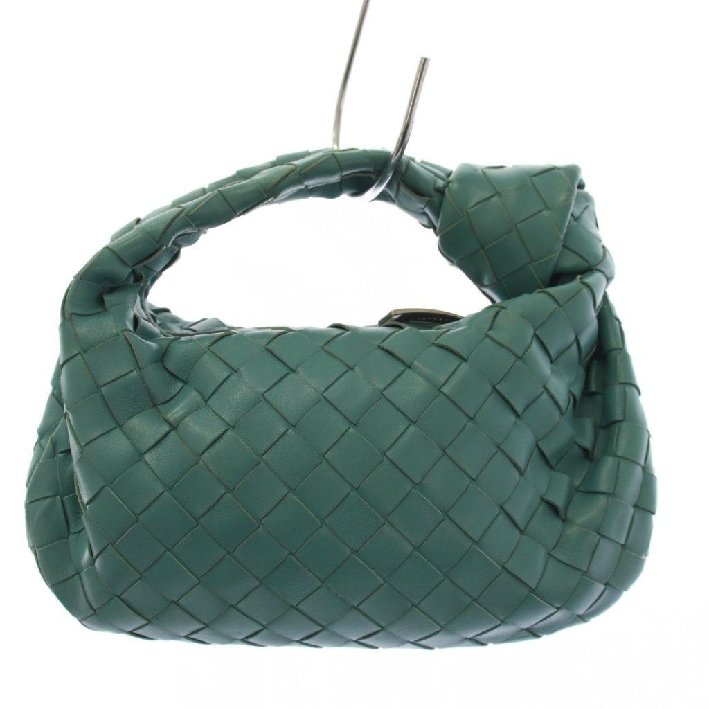 【中古】ボッテガヴェネタ BOTTEGA VENETA Teen Jodie イントレチャート ハンドバック なめし革 青 /KH ■OH レディース 【ベクター 古着】 260529