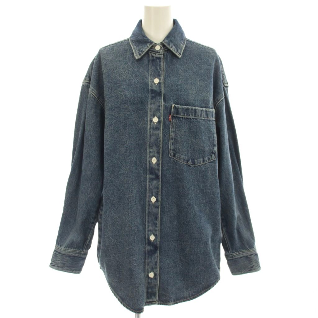 【中古】リーバイス Levi's デニムシャツ 長袖 ダンガリーシャツ XS 青 ブルー /☆G レディース 【ベクトル 古着】 260530｜ブランド古着ベクトルプレミアム店