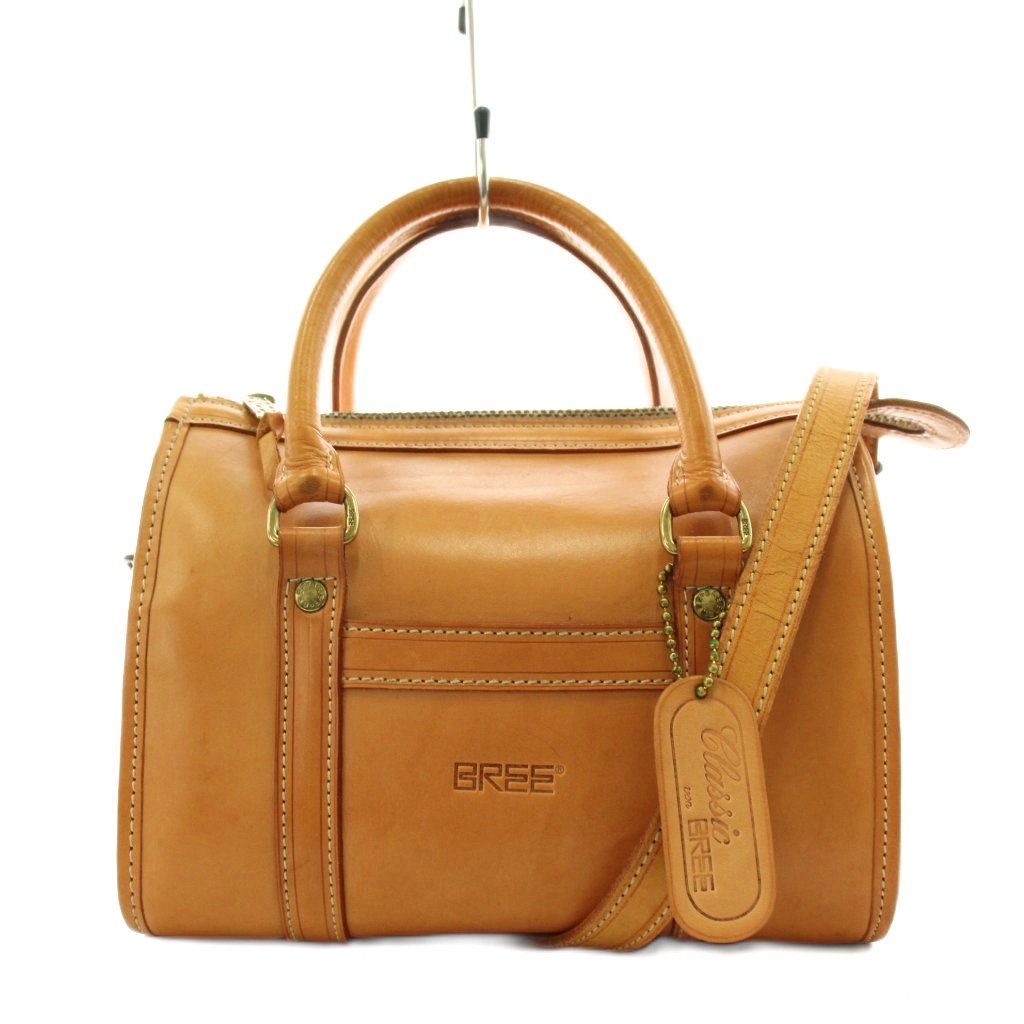 【中古】ブリー BREE ボストンバッグ ハンドバック ショルダーバッグ 2way なめし革 茶 赤銅色 /AN41 ●D レディース 【ベクター 古着】 260604