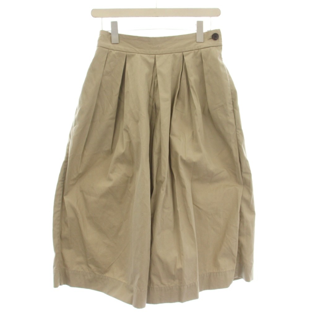 【中古】マーガレットハウエル MARGARET HOWELL 25年 SOFT BRUSHED COTTON TWILL ワイドパンツ ガウチョ 1 ベージュ 578-5244201 /☆G レディース 【ベクトル 古着】 260605｜ブランド古着ベクトルプレミアム店