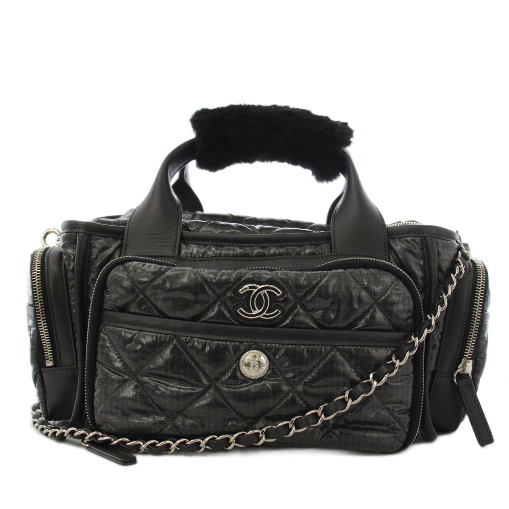 【中古】シャネル CHANEL 24SS 原油生産御徒面子 ボストンバッグ ショルダーバッグ 2WAY ココマーク 黒  AS4364 /KH ■OH レディース 【ベクター 古着】 260605