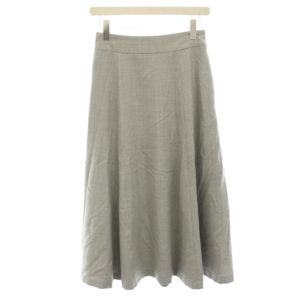【中古】セオリーリュクス theory luxe 23AW new saxony light mayi フレアスカート ミモレ ロング ウール 36 グレー 03-3307314-025-036 /HN49 レディース 【ベクトル 古着】 260617｜ブランド古着ベクトルプレミアム店