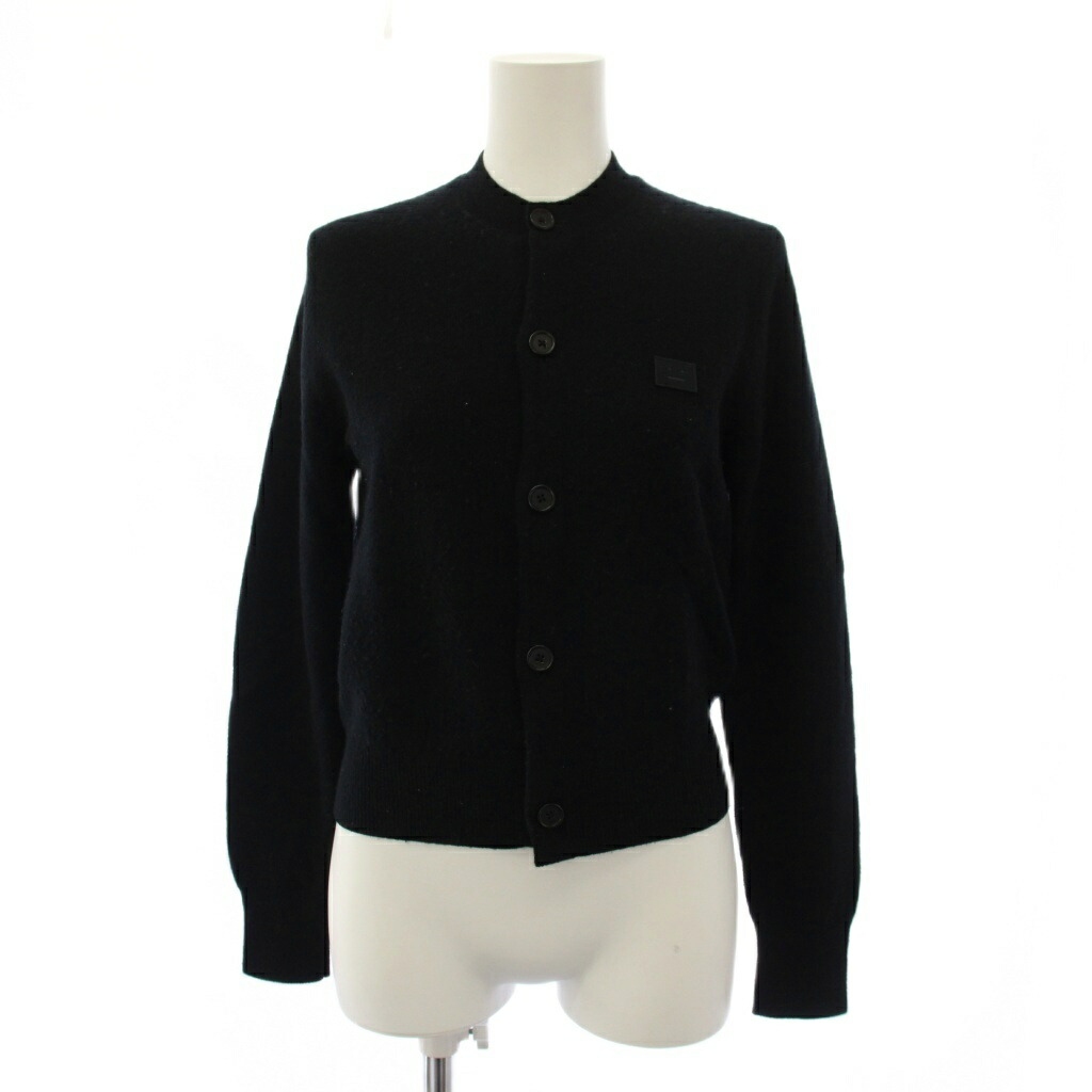 【中古】アクネ ストゥディオズ Acne Studios ニット カーディガン 長袖 ウール XXS 黒 A60280 FA-WN-KNIT000005 /BM16 レディース 【ベクトル 古着】 260624｜ブランド古着ベクトルプレミアム店