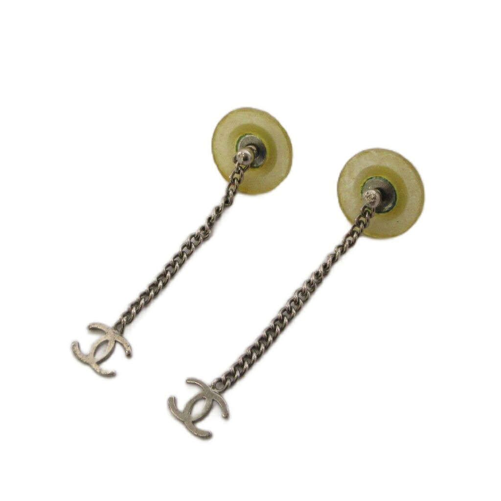 【中古】シャネル CHANEL ココマーク ピアス 両耳用 スイング ロングチェーン シルバー色 /AN28 ■OH レディース 【ベクトル 古着】 260703|ブランド古着ベクトルプレミアム店