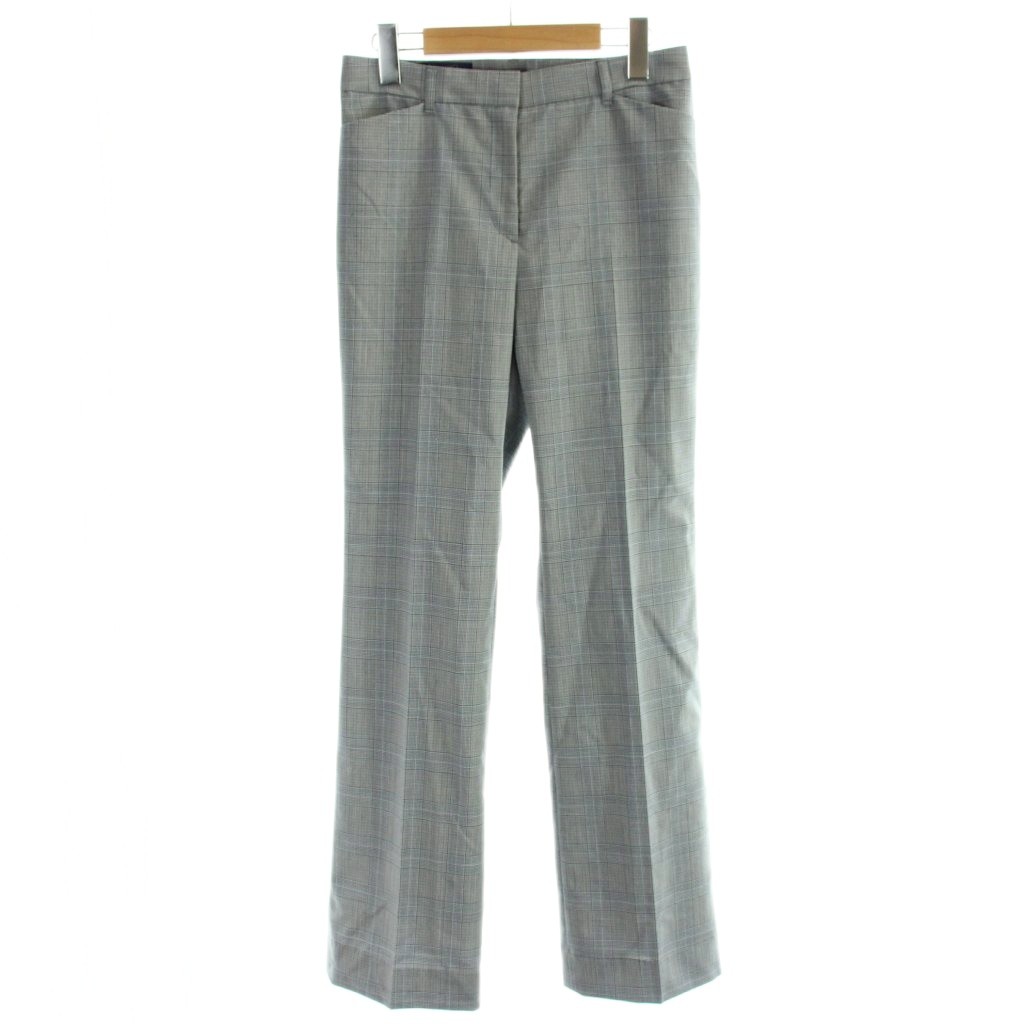 【中古】未使用品 ブルックスブラザーズ BROOKS BROTHERS パンツ 0 グレー チェック柄 61-31-2101-03 /AP32 レディース 【ベクトル 古着】 260630|ブランド古着ベクトルプレミアム店