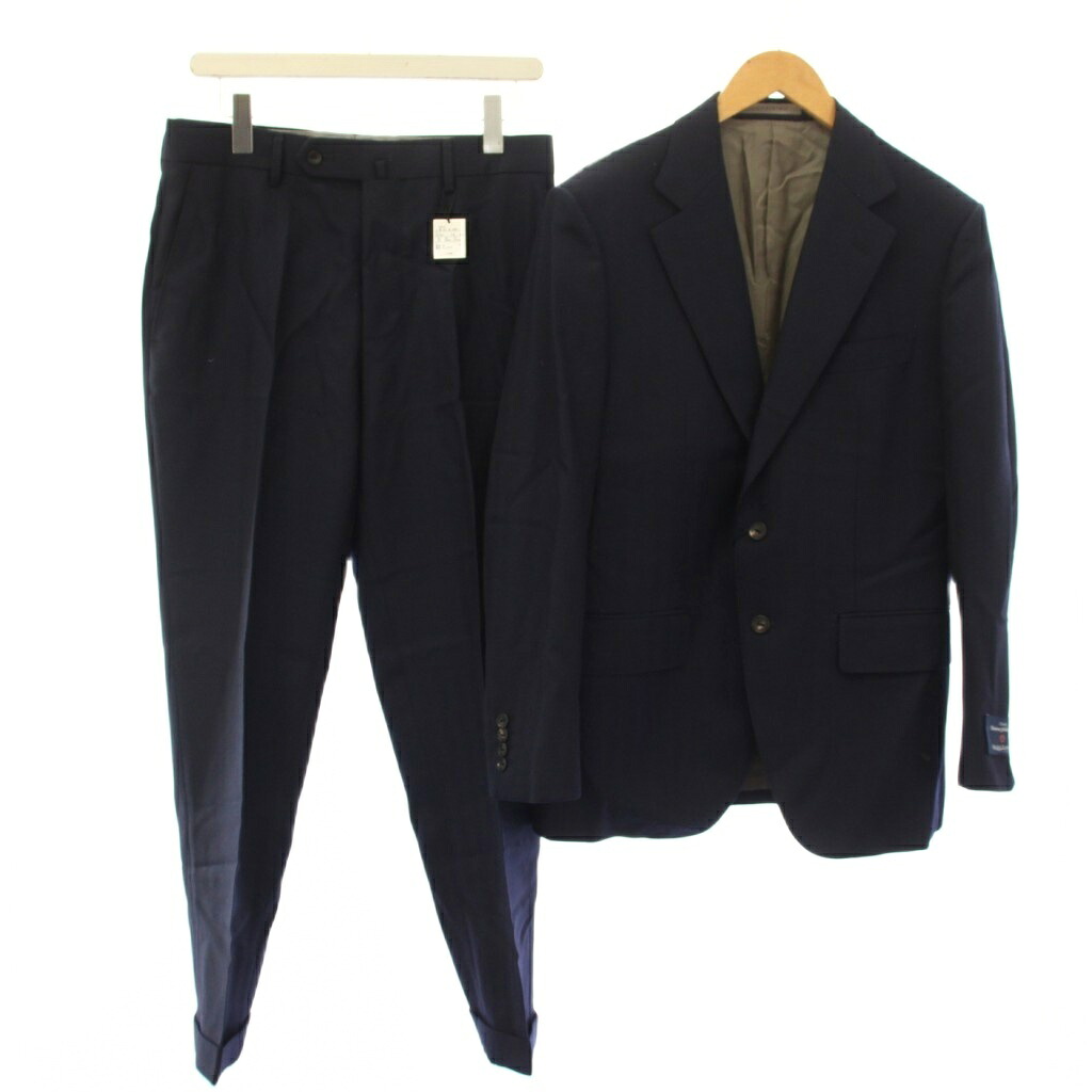 【中古】未使用品 五大陸 gotairiku GOTAIRIKU Ermenegildo Zegna シングルスーツ テーラードジャケット パンツ スラックス 36 A5 紺 ネイビー SRGOSA0405 /TK メンズ 【ベクトル 古着】 260711|ブランド古着ベクトルプレミアム店