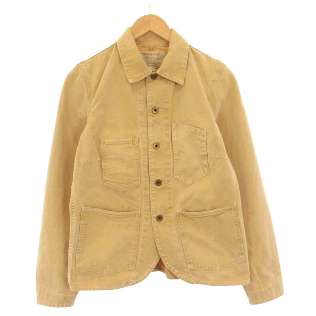 【中古】ダブルアールエル RRL ラルフローレン ENGINEER COAT ユーティリティジャケット 3 ベージュ 282900507001 /KH レディース 【ベクトル 古着】 260128|ブランド古着ベクトルプレミアム店