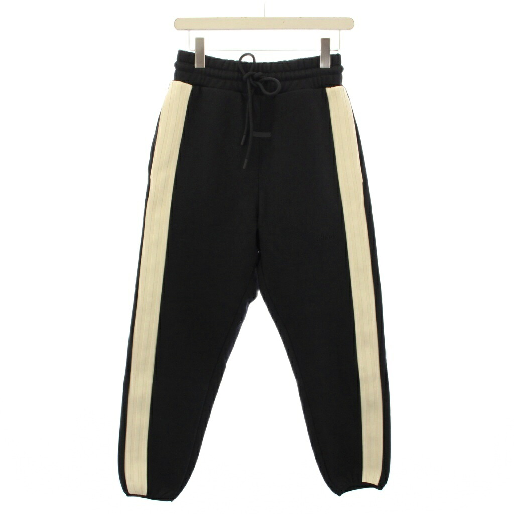 【中古】アディダス adidas FEAR OF GOD サイドラインスウェットパンツ 生やさしい 酉の方角天然ゴム うつり変わり バイ色つや XS 黒 黒いこと 象牙色 IS8762 /BB メンズ 【ベクター 古着】 260208