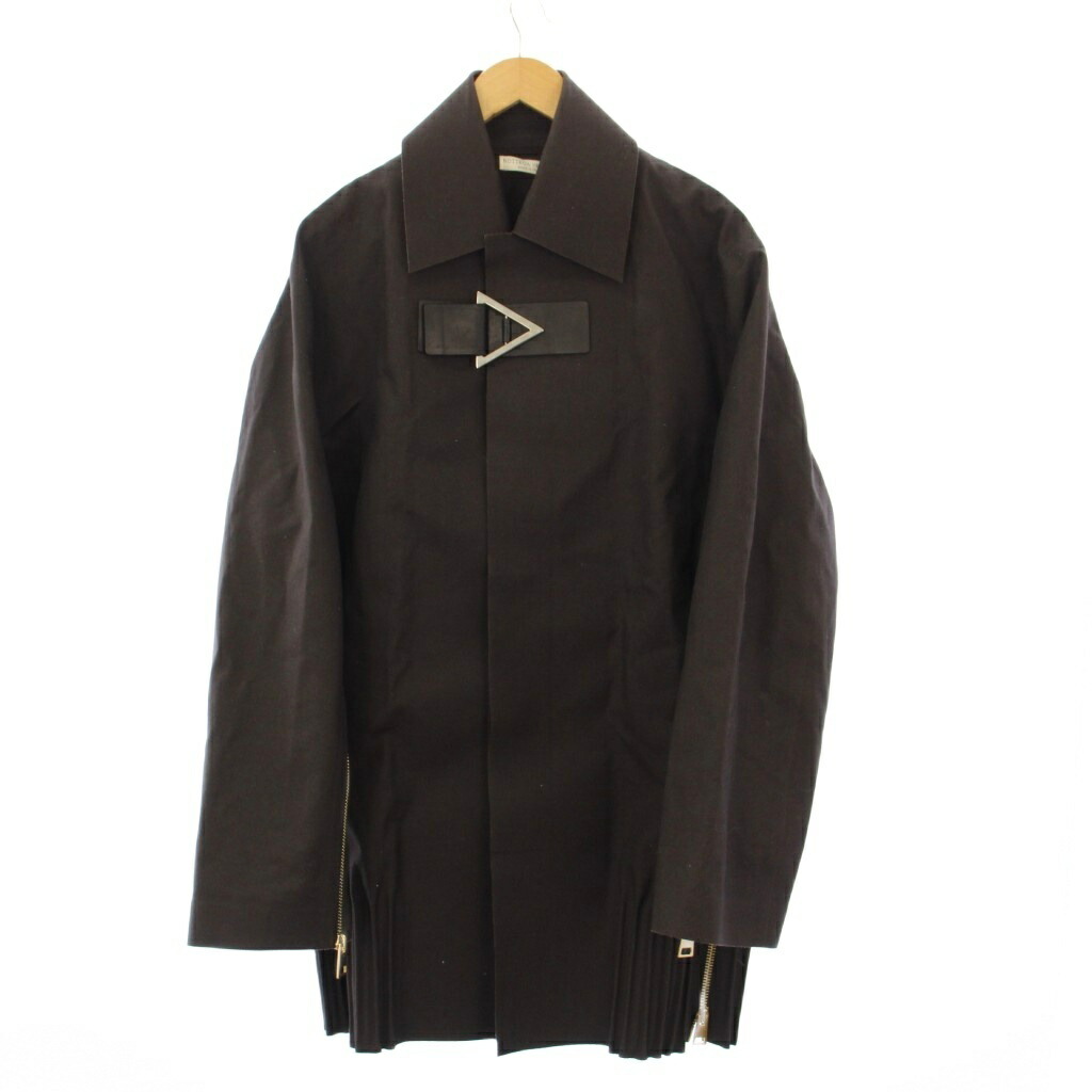 【中古】ボッテガヴェネタ BOTTEGA VENETA ステンカラー厚地の外套 ロング サイドジップ 587689 VKDN0 /KH メンズ 【ベクター 古着】 260211