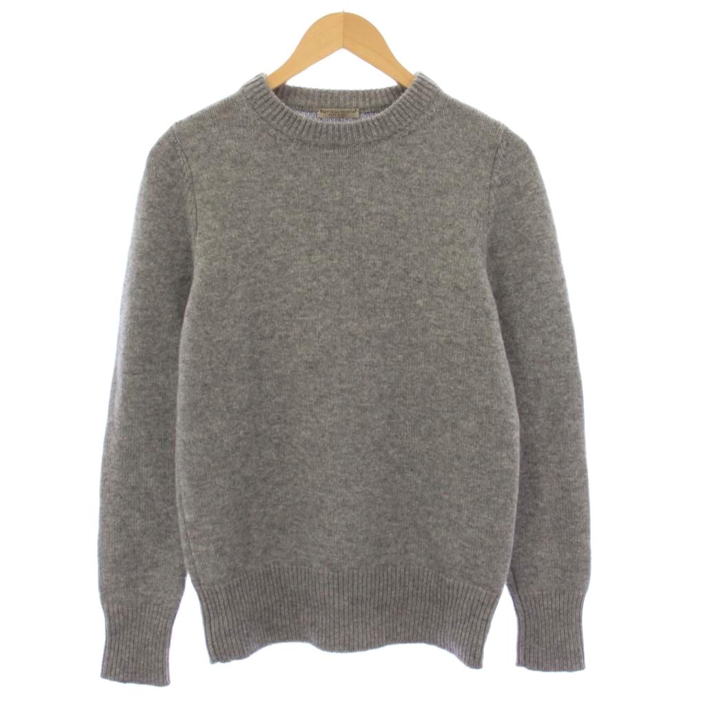 【中古】ボッテガヴェネタ BOTTEGA VENETA 編み物 プルオーバー 長袖 カシミール100% 44 薄墨色 386869 /KH メンズ 【ベクター 古着】 260227