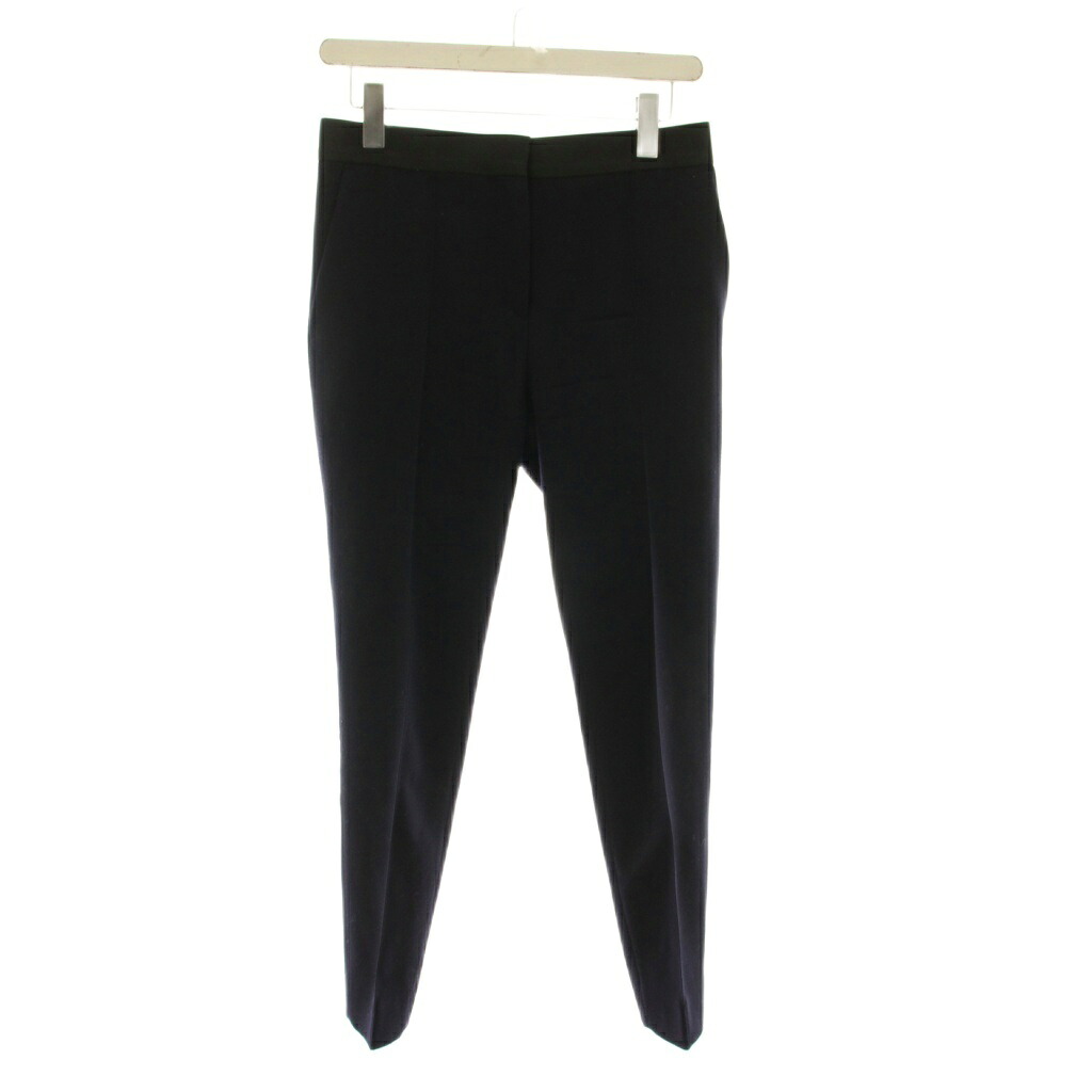 【中古】セリーヌ CELINE フィービー期 パンツ ウール 34 紺 ネイビー 無地 フルレングス 2 1J34/5467 /YM レディース 【ベクトル 古着】 260306｜ブランド古着ベクトルプレミアム店