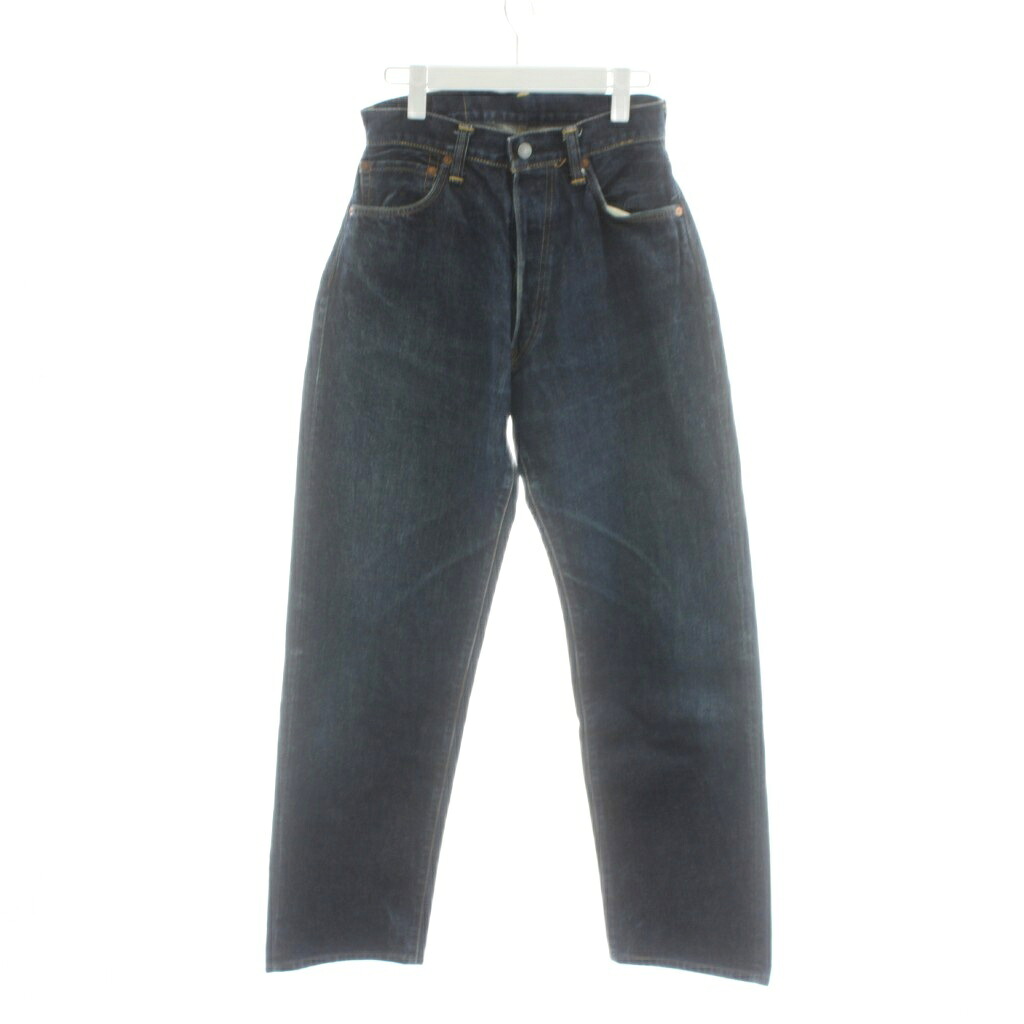 【中古】エヴィス EVISU カモメ デニムパンツ ジーンズ Gパン ジーパン ボタンフライ 31&times;36 紺 ネイビー /AN27 メンズ 【ベクトル 古着】 260305｜ブランド古着ベクトルプレミアム店