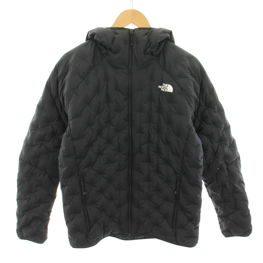 【中古】ザノースフェイス THE NORTH FACE アストロライトフーディ 落ちこむ上衣 アウター ボンネット ロゴタイプ刷り上げる M 黒 黒いこと ND91816 /YT メンズ 【ベクター 古着】 260303