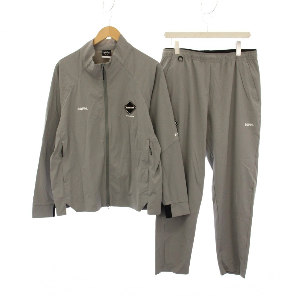 【中古】エフシーレアルブリストル F.C.Real Bristol FCRB 25SS CORDURA STRETCH TEAM TRACK JACKET セットアップ 上衣 イージーパンツ ロゴタイプ M 薄墨色 FCRB-250056 FCRB-250057 /AN79 メンズ 【ベクター 古着】 260324