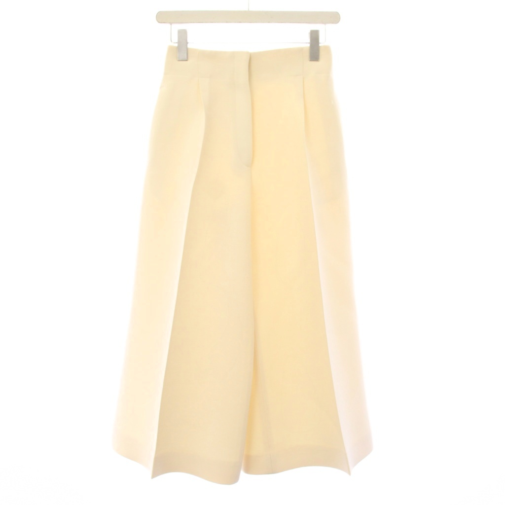 【中古】セリーヌ CELINE フィービー期 広広としたズボン下 クロップド 御機嫌酉の方角 34 白 2 1M22/4743 /KH レディース 【ベクター 古着】 260412