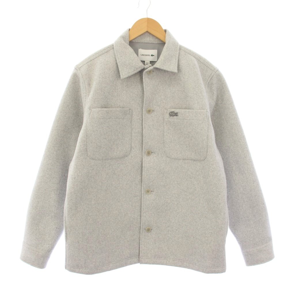 【中古】未当てはめる品 ラコステ LACOSTE 下げ札付き添い人 テクニカルフランネルシャツ 長袖 S 薄墨色 CH7210 /KH メンズ 【ベクター 古着】 260405