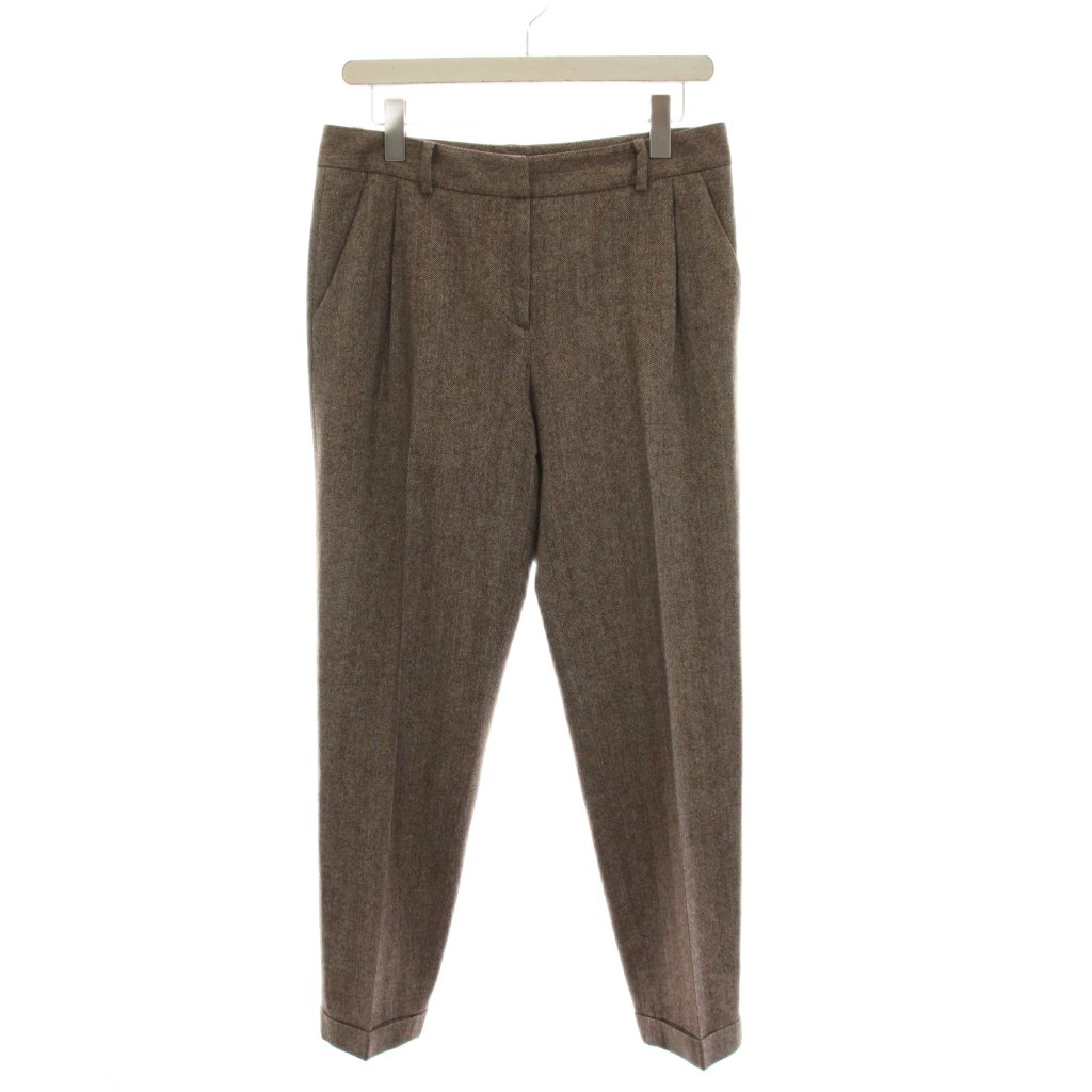 【中古】ディオール Christian Dior ズボン下 スラックス 羊毛 カシミール混 38 赤銅色 赤銅色 0H21425A1128 /YM レディース 【ベクター 古着】 260411