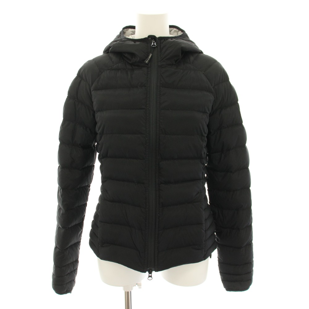 【中古】カナダグース CANADA GOOSE ブルックベールフーディ Brookvale Hoody 落ちこむ上衣 アウター ボンネット ロゴタイプ紋章 2XS 黒 黒いこと 5501L /YT レディース 【ベクター 古着】 260421