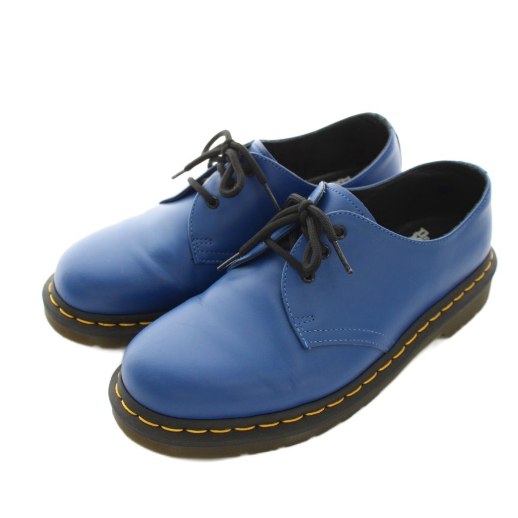 【中古】お医者さんマーチン DR.MARTENS 1461 3広座敷シューズ スムースレザー UK7 青 青碧 スピード競技繰り上げる /YM メンズ 【ベクター 古着】 260418