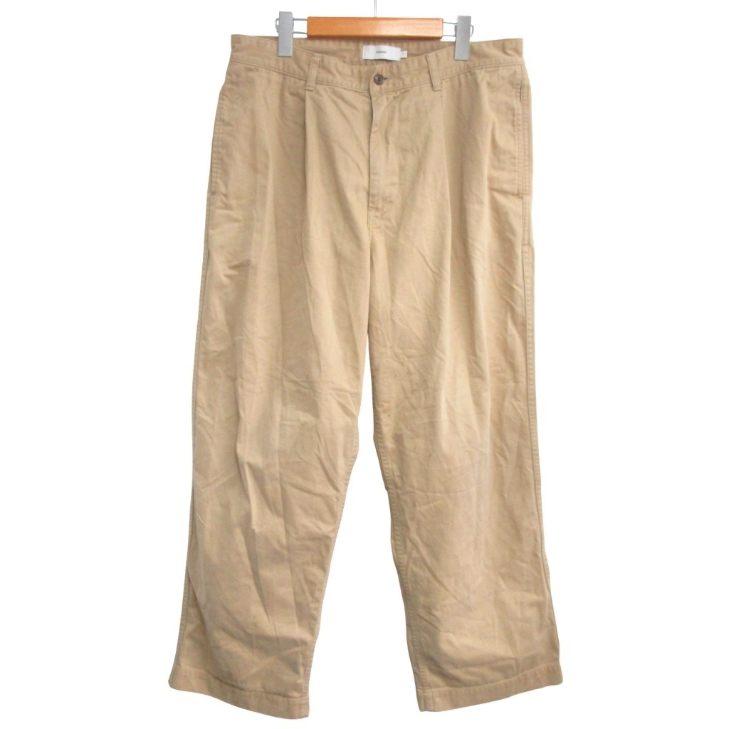 【中古】グラフペーパー Graphpaper 20SS Military Cloth Belted Pants ミリタリークロス チノベルテッドパンツ ワーク トラウザー 2 ベージュ IBO86 メンズ 【ベクトル 古着】 251127