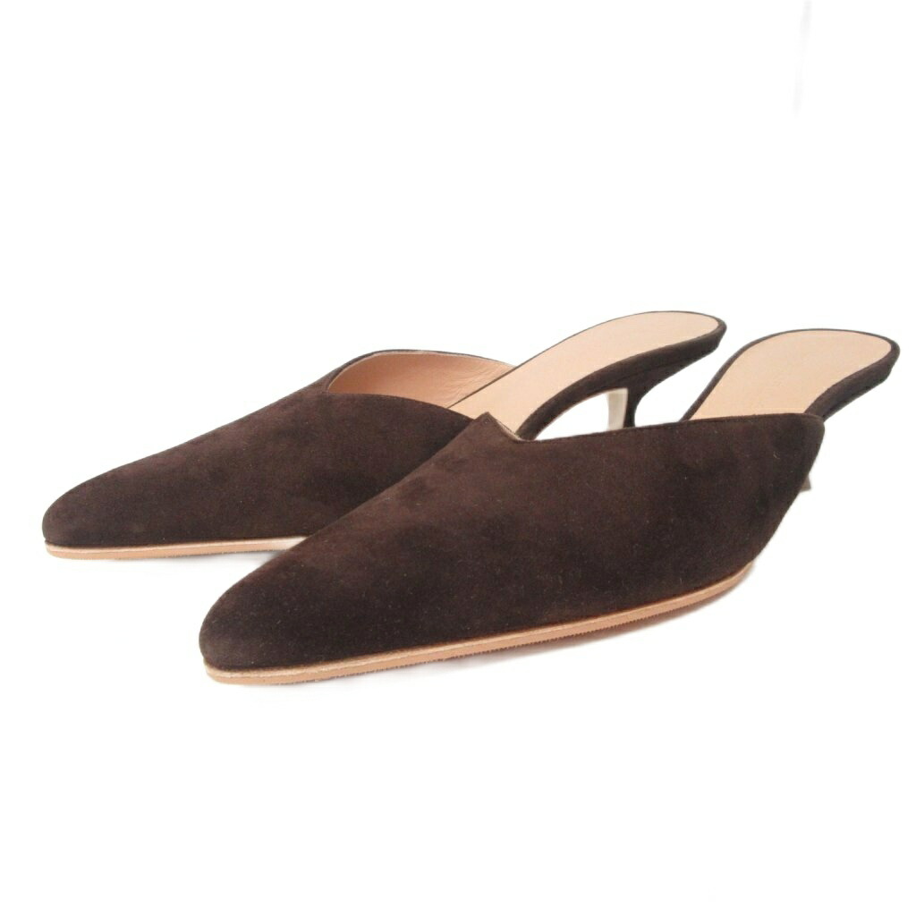 【中古】ブランテッラ BRENTELLA 24SS 美品 ミュール パンプス ポインテッド スエード ブラウン 37 レディース 【ベクトル 古着】 260212 9,804円