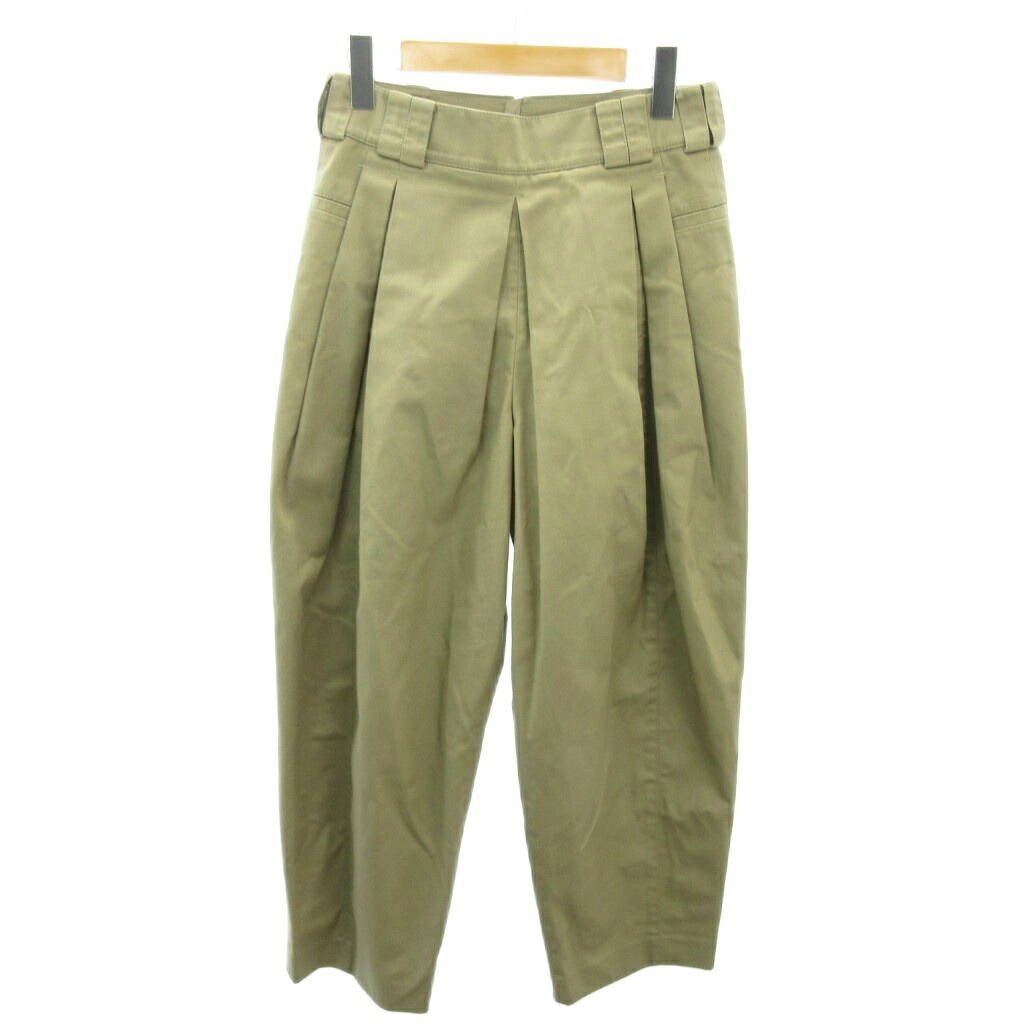 【中古】アレキサンダーワン ALEXANDER WANG チノパン パンツ テーパード タック 6 ベージュ 0220 ■IBO90 レディース 【ベクトル 古着】 260220