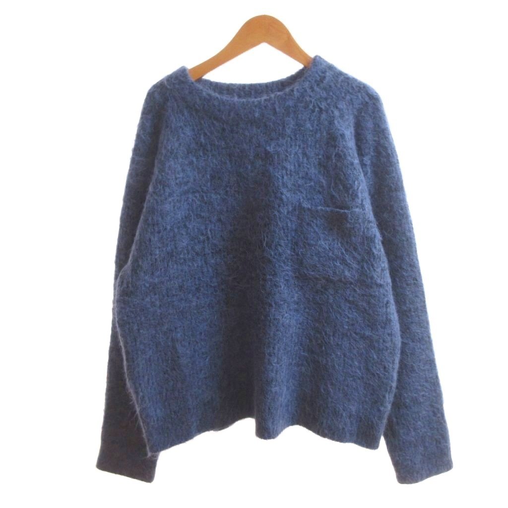 【中古】未当てはめる品 年寄りのジョー OLDJOE 下げ札付き添い人 24AW BLENDED ALPAKA MOCK-NECK SWEATER アルパカ編み物 AZUR BLUE 38 /HW ■BL4 メンズ 【ベクター 古着】 260413