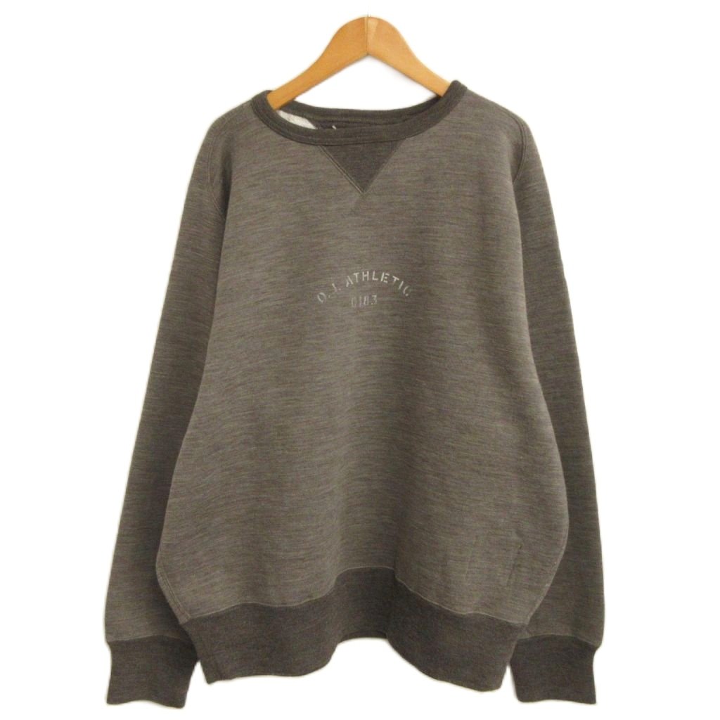 【中古】未使用品 オールドジョー OLDJOE タグ付き 24AW CREW-NECK ATHLETIC TOPS スウェット トレーナー 裏起毛 両V 38 COFFEE BROWN ■BL4 メンズ 【ベクトル 古着】 260405