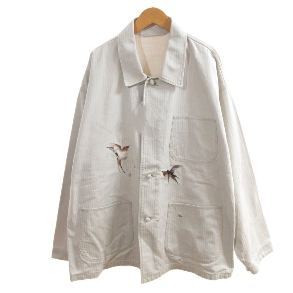【中古】未使用品 オールドジョー OLDJOE タグ付き 25SS PATINA HERRINGBONE SOUVENIR JACKET ジャケット CELADON 44 /HW ■BL4 メンズ 【ベクトル 古着】 260408