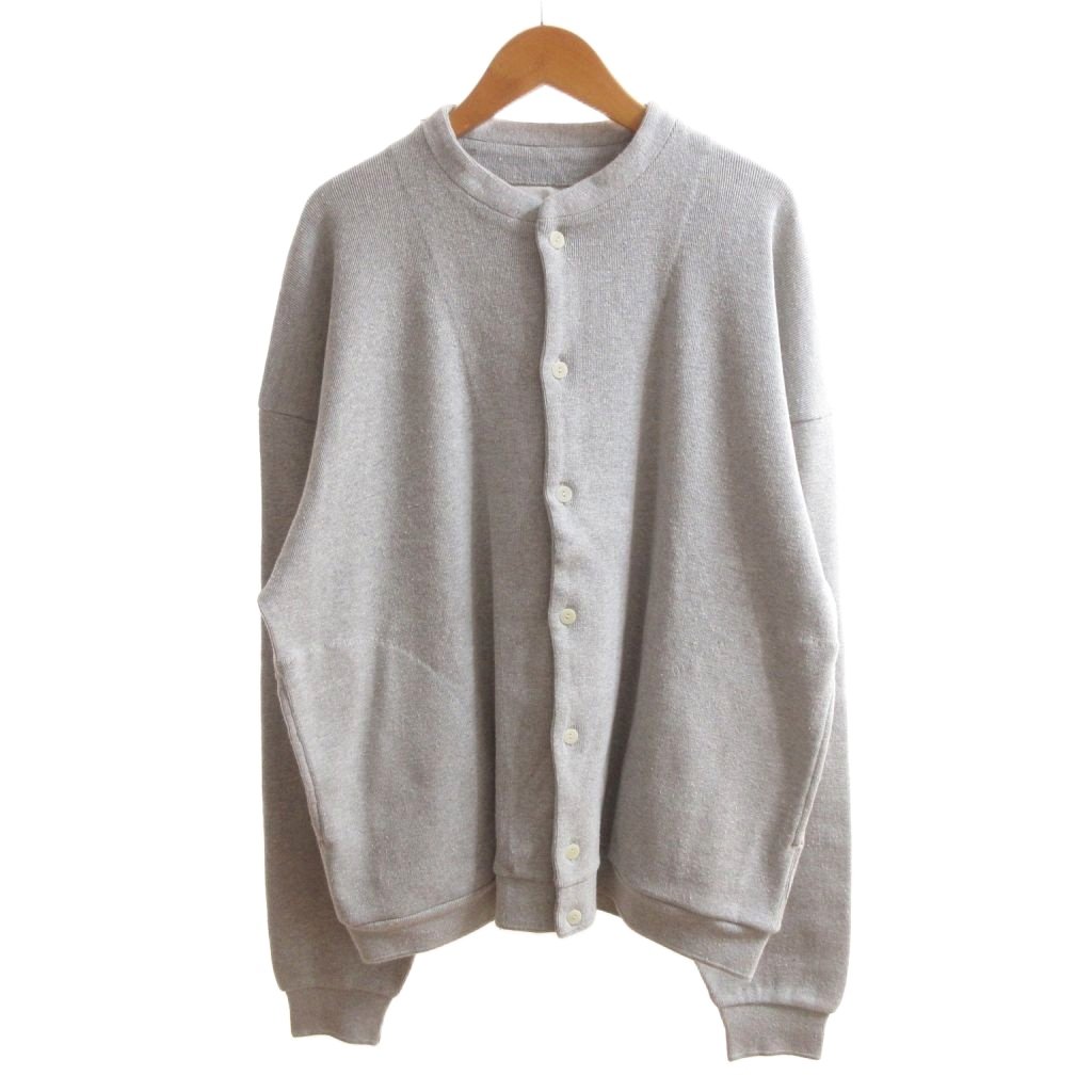 【中古】未当て嵌める品 年寄りのジョー OLDJOE 引き舟付き添い人 25SS NEP RIBED BAND COLLAR CARDY ジレー JASPE GREY 38 M /HW■BL4 メンズ 【ベクター 古着】 260408