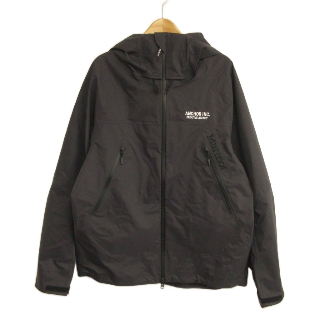 【中古】モルモット MARMOT × メルセデス 船がかりインキ Mercedes Anchor Inc. 25AW 美品 BOLD LOGO GTX ODIN JACKET 塗板ロゴタイプ GTXオーディンジャケット L 黒 黒いこと メンズ 【ベクター 古着】 260503