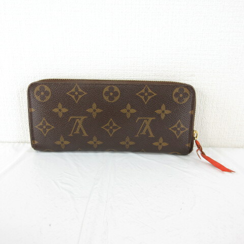 【中古】ルイヴィトン LOUIS VUITTON 長紙入れ ウォレット ラウンドジッパー モノグラム MI4164 茶 *T315 メンズ レディース 【ベクター 古着】 250214