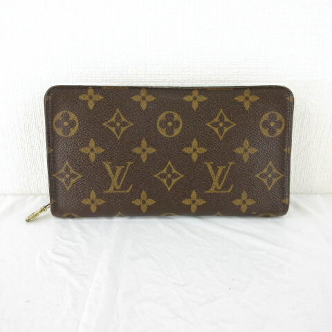 【中古】ルイヴィトン LOUIS VUITTON ジッピーウォレット 長札入れ モノグラム 茶 *T295 ☆AA★ メンズ レディース 【ベクター 古着】 250609