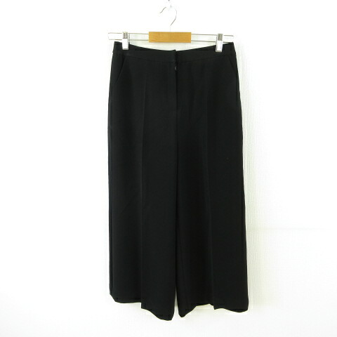 【中古】インポートロッサ Rossa クロップドパンツ ワイド 黒 42 *T664 レディース 【ベクトル 古着】 251009 8,670円