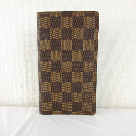 【中古】ルイヴィトン LOUIS VUITTON 万覚え帳取りまかなう 容れもの ダミエ 協議事項 なめし革 茶 *T938 メンズ レディース 【ベクター 古着】 251107