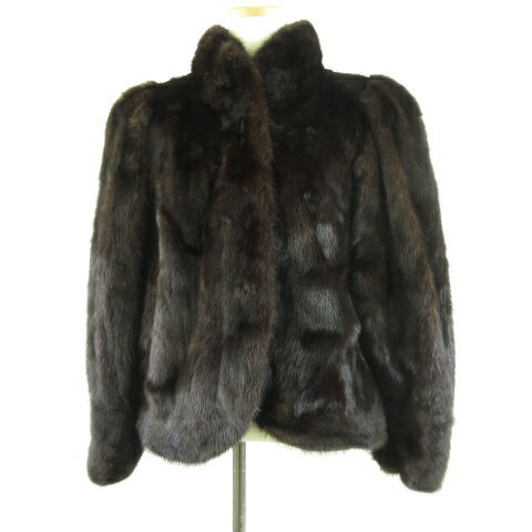 【中古】エンバ EMBA ファージャケット 長袖 焦げ茶 11 *T376 レディース 【ベクトル 古着】 251225