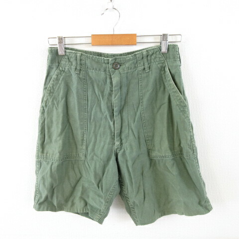 【中古】TROUSERS 米軍 ヴィンテージ ベイカーパンツ ミリタリー 遊撃手 カーキ 緑 32?31 *A518 メンズ 【ベクター 古着】 260420 ズボン・パンツ-メンズファッション