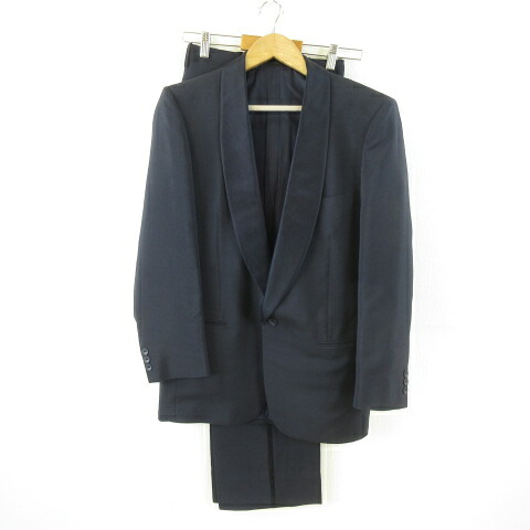 【中古】クリスチャンディオール Christian Dior MONSIEUR スーツ セットアップ ジャケット 長袖 パンツ ライン 紺 96 *T638 メンズ 【ベクトル 古着】 260427｜ブランド古着ベクトルプレミアム店