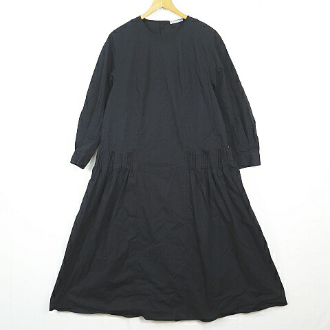【中古】セオリーリュクス theory luxe Hatch Sigrid バックボタン ロング マキシ ワンピース 038 ブラック 23SS 2sa7158 レディース 【ベクトル 古着】 260103