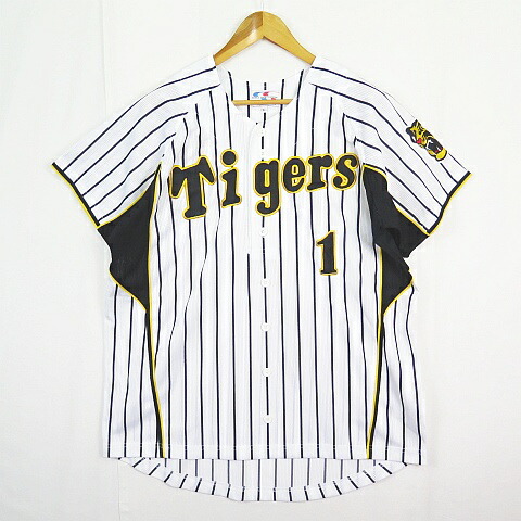 【中古】Warld Sports Goods 阪神タイガース 1 鳥谷 レプリカユニフォーム L ホワイト 2sa7407 メンズ 【ベクトル 古着】 260402
